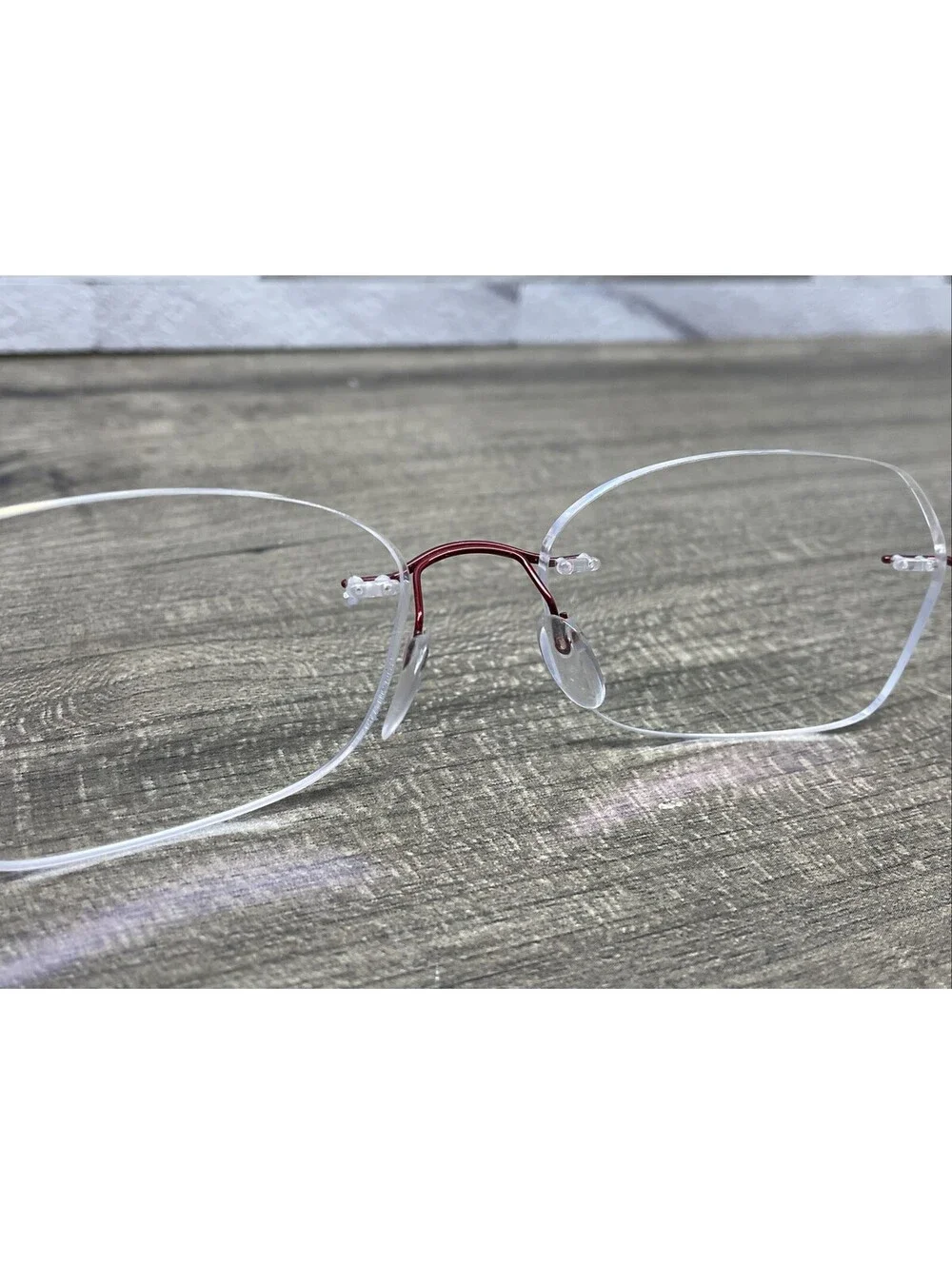 SILHOUETTE 5521 FC 3040 Red Women’s Rimless Titan Eyeglasses 53[]17-140 Frames